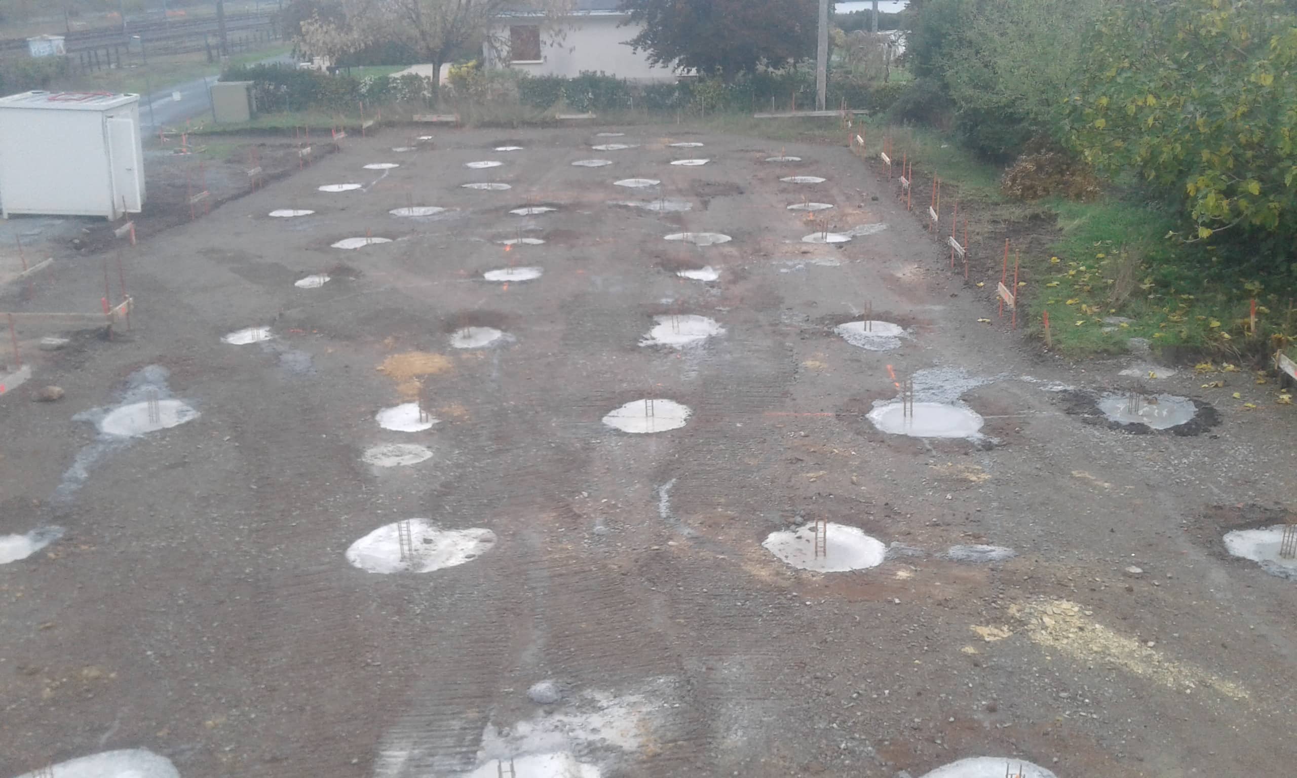 pieux fondation Puits de fondations Loire Atlantique, Guilloteau TP